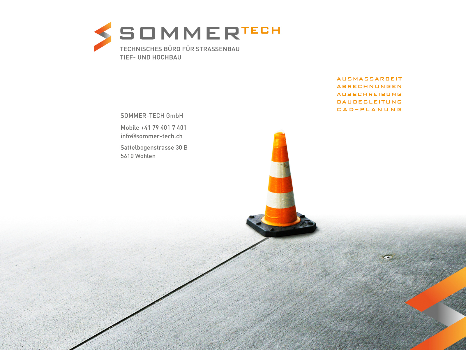 Doris Sommer / Sommer Tech - Technisches Büro für Strassenbau, Tief- und Hochbau – Spezialistin in Aussmassarbeit, Abrechnungen, Ausschreibung, Baubegleitung und CAD-Planung